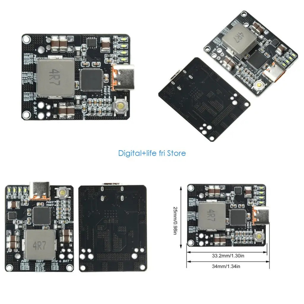 E06D Efficient IP2369W Type C 45W Fast Module for Laptop Power Adapter Application Supports 2-6S Battery Configuration