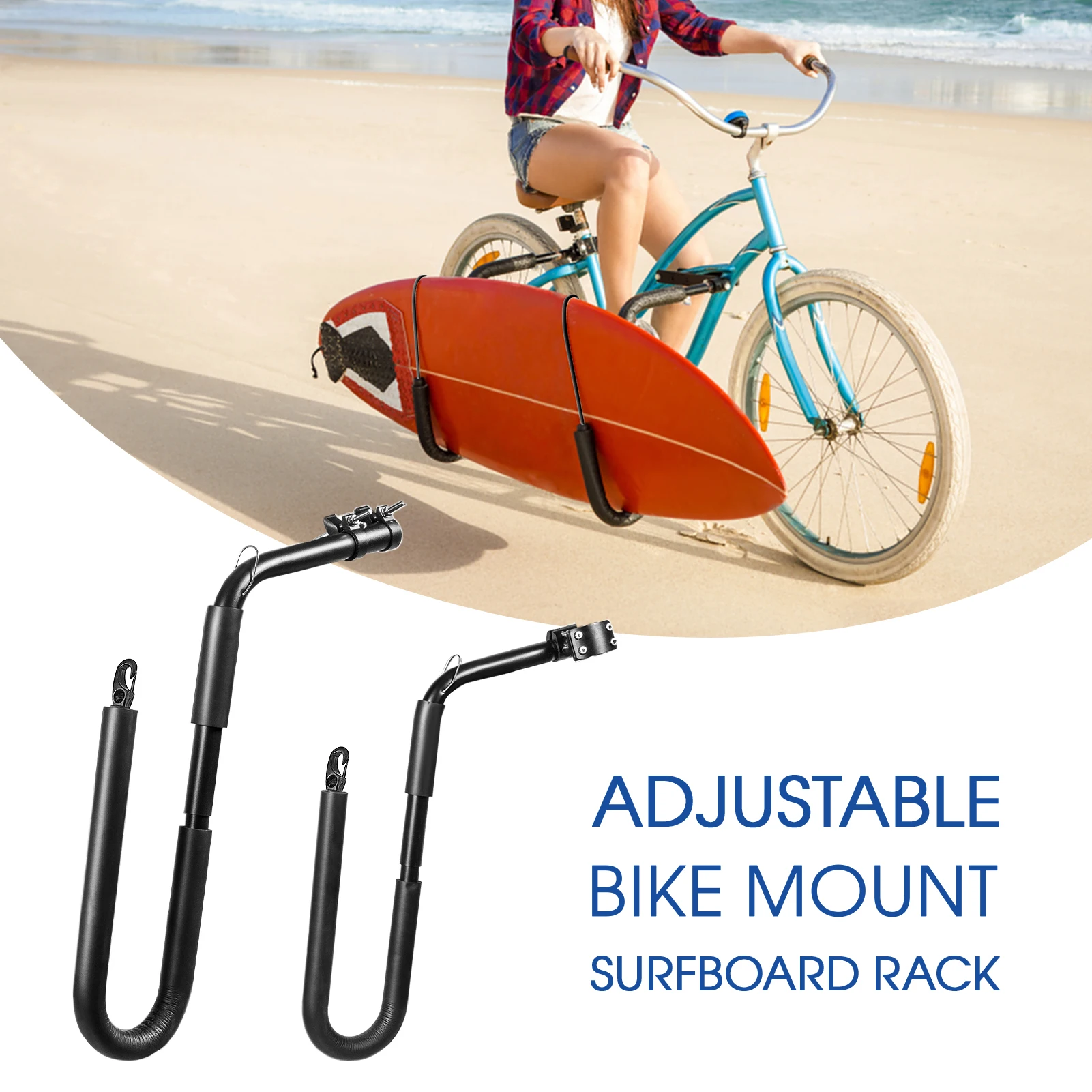 Bicycle Surfboard Rack Bike Surfing Board Carrier Surfboard Holder Mount Bracket