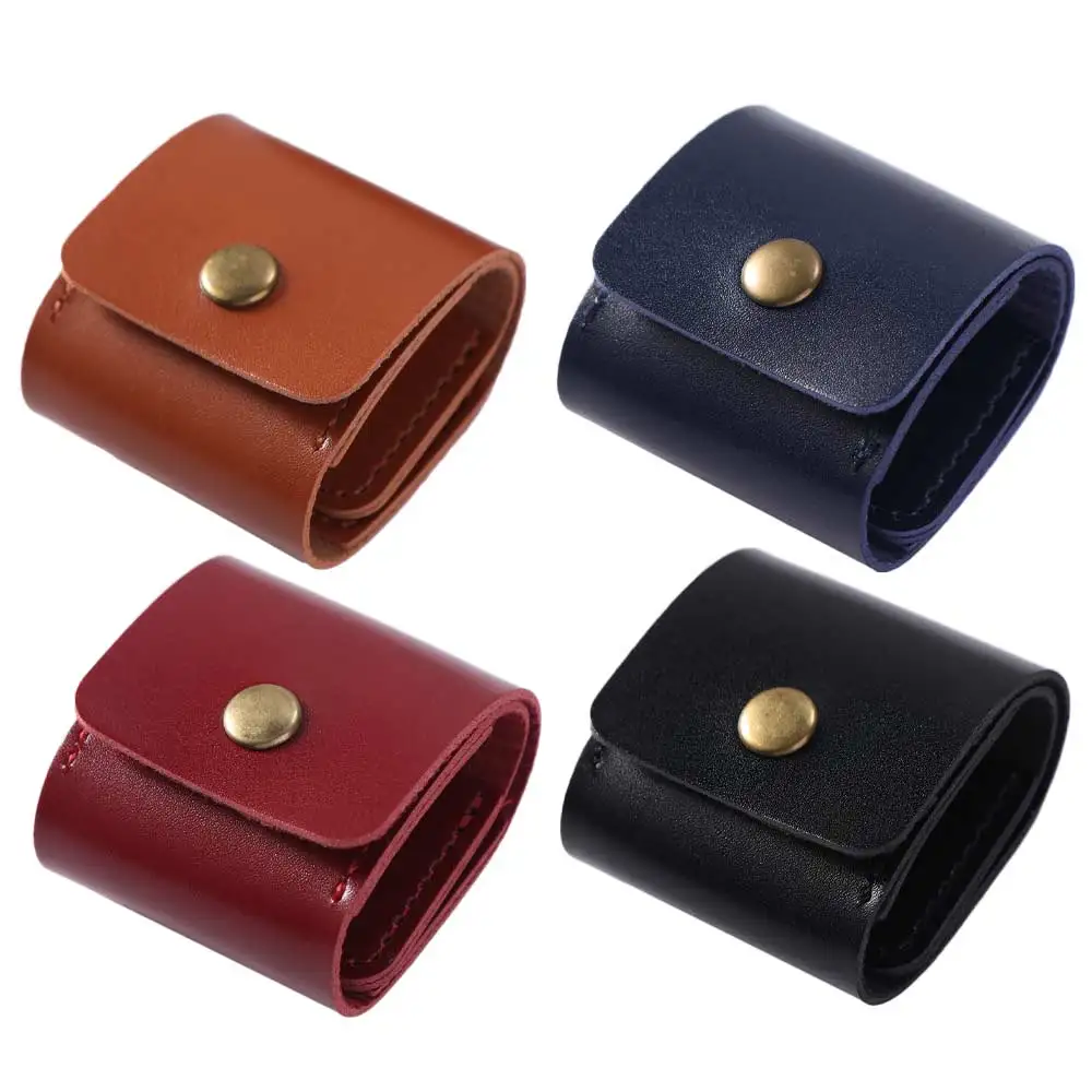 PU Leather Guitar Picks Holder Case Picks Organizer Smooth Picks Storage Pouch Large Capacity Durable Guitar Picks Holder Bag