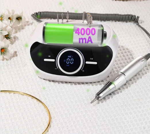 Bürstenlose hochwertige elektrische Nagelbohrmaschine, 35.000 U/min, professioneller Kupferstift, Pro-E-Datei, stark, für Maniküre, individuelles Logo