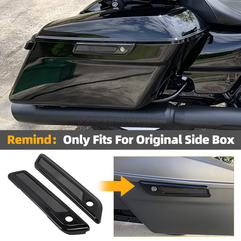 HogWorkz 3rd Degree Saddlebag Latch Covers For Harley Touring 2014-2025
