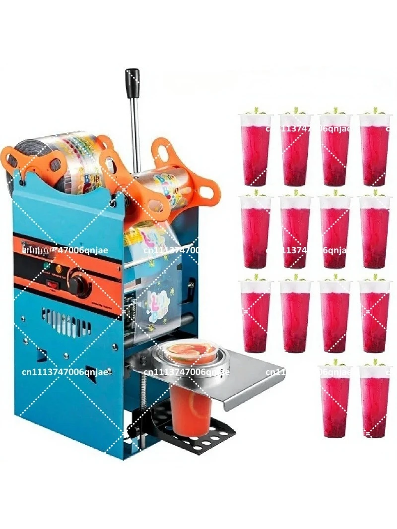Manual Cup Sealer Machine 300-500 Cup/h with Heating Technology for 90/95mm Boba Tea Cups - view 3