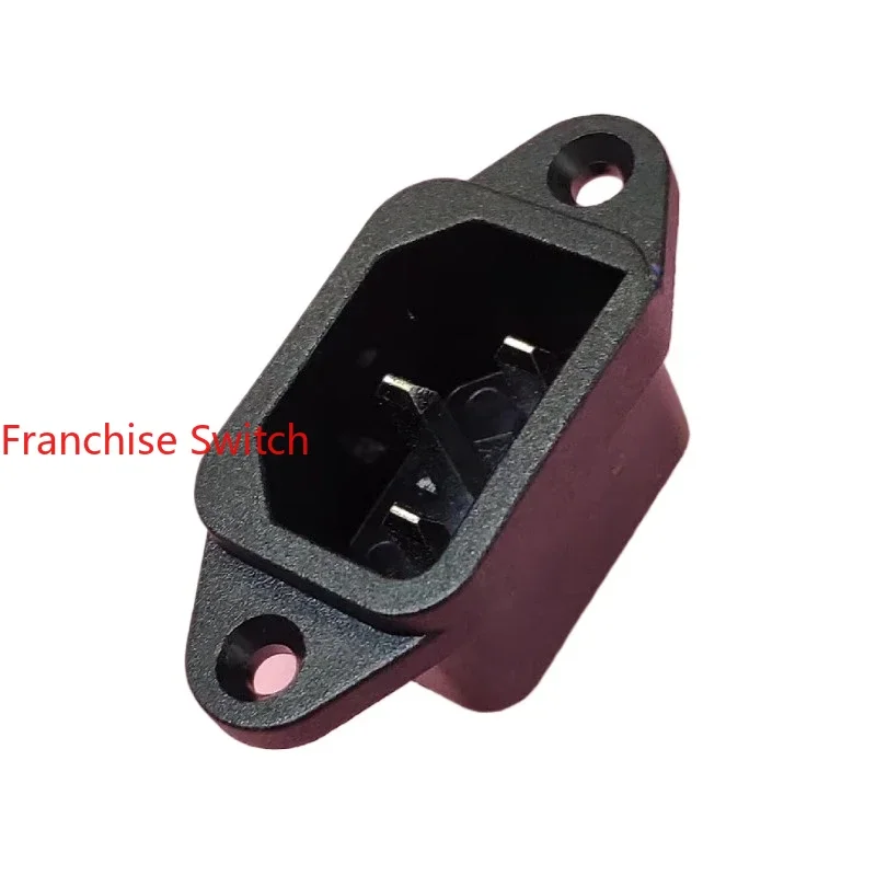 

10PCS SS-7B IEC male seat 15A AC power socket with ears