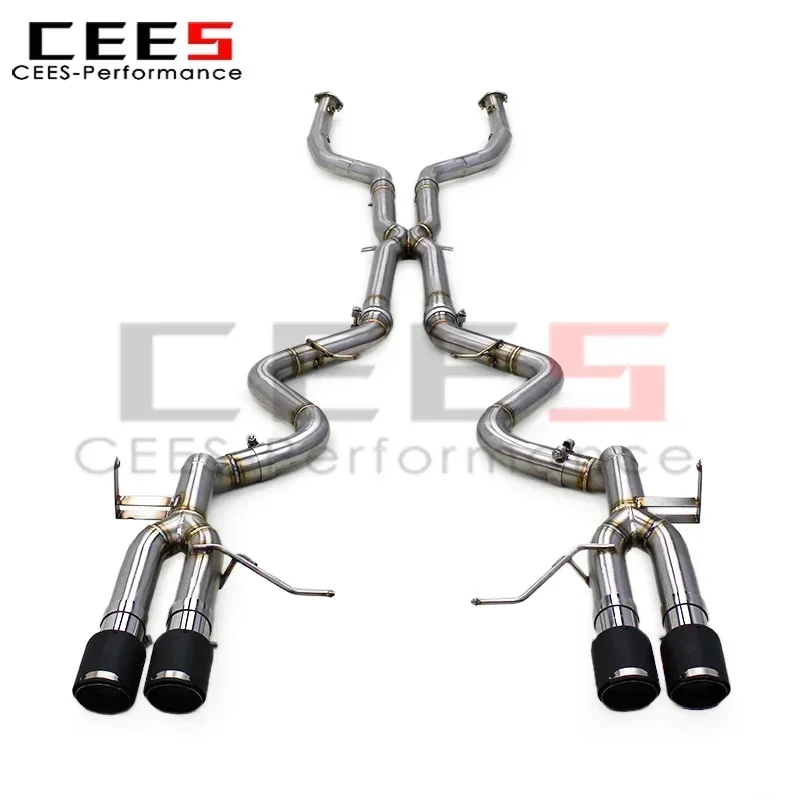 

cees 2.5Inch Cat-Back Exhaust Pipes for BMW M3 E90 E92 E93 4.0L 2008-2013 X Pipe Exhaust System SUS304/Titanium Car Assembly