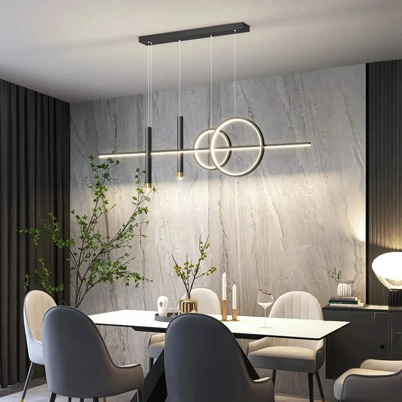 Nordic Restaurant Pendant Lights LED Dining Table Kitchen Chandelier Modern Minimalist Hotel Bar Cafe Lustre Home Indoor Lamps - view 5