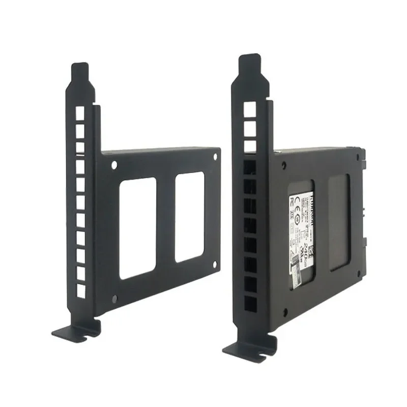 For Computer Host PCI Expansion Card Slot Rack Hard Disk Bracket SSD Solid State Drive Bracket Chassis Holder