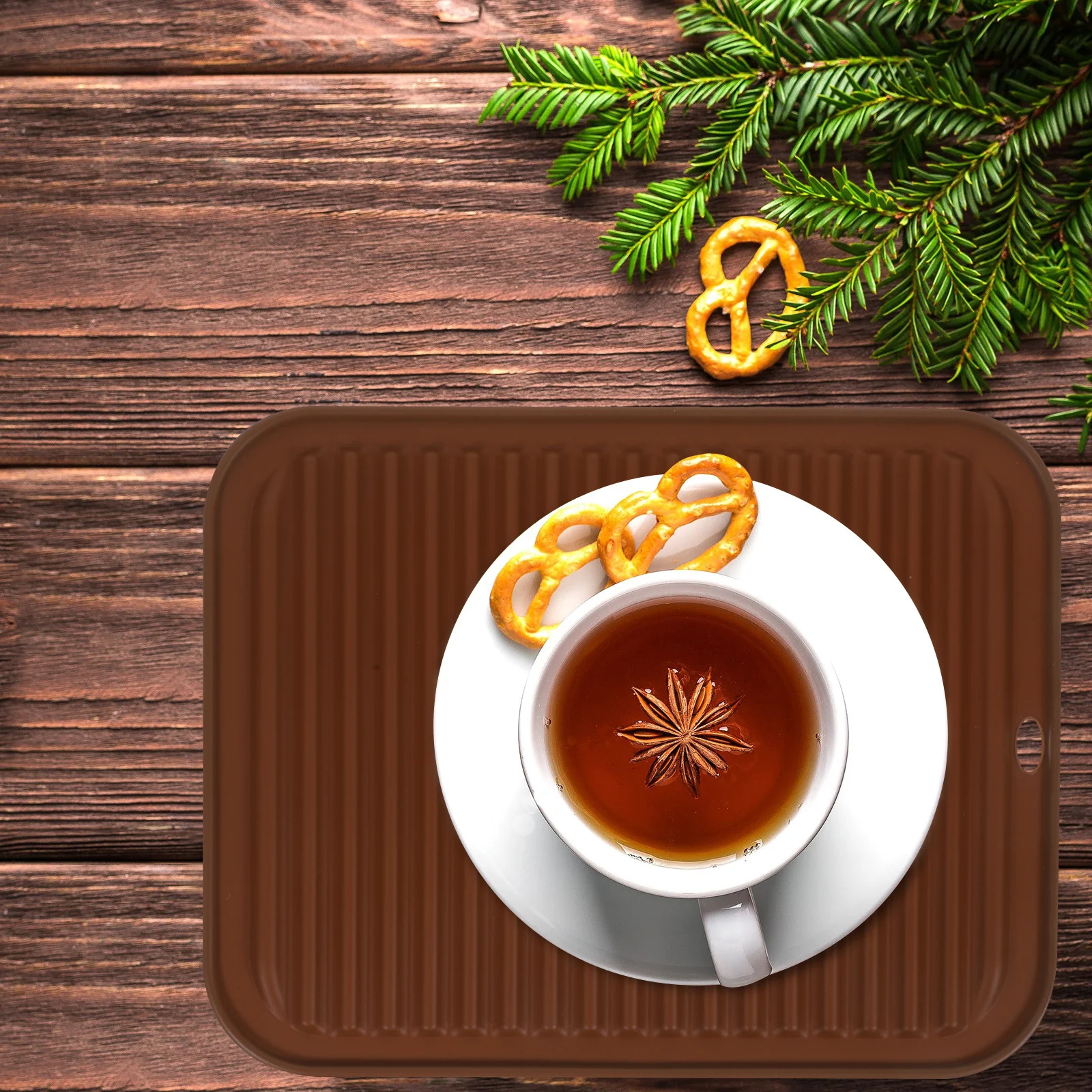 

Silicone Trivet Mat for Hot Pan Heat Resistant Non Skid Placemat Dish Wok Holder Kitchen Table Protector Reusable Pan