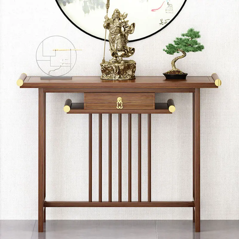 New Chinese-style table, end view table, table case, Zen-style foyer Buddhist table, end view table, porch cabinet, narrow style