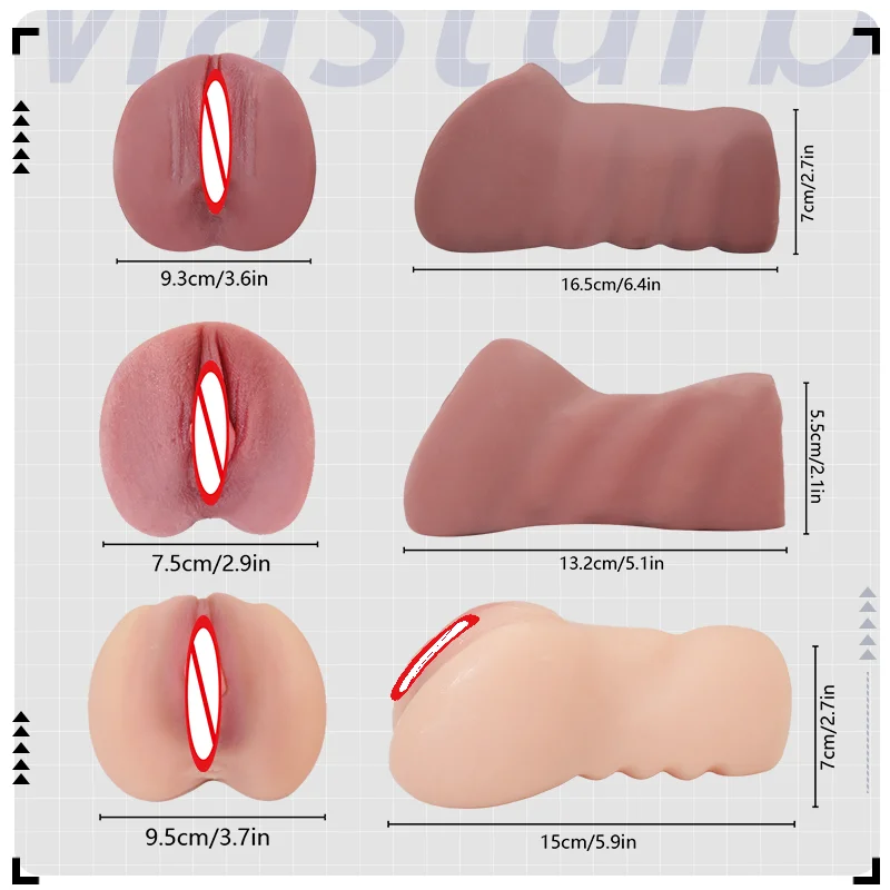 Realistic Vagina For Man Realistic Skin Woman Vagina Male Masturbator Deep Throat Pocket Pussy Sucking Cup Adult Toys for Man