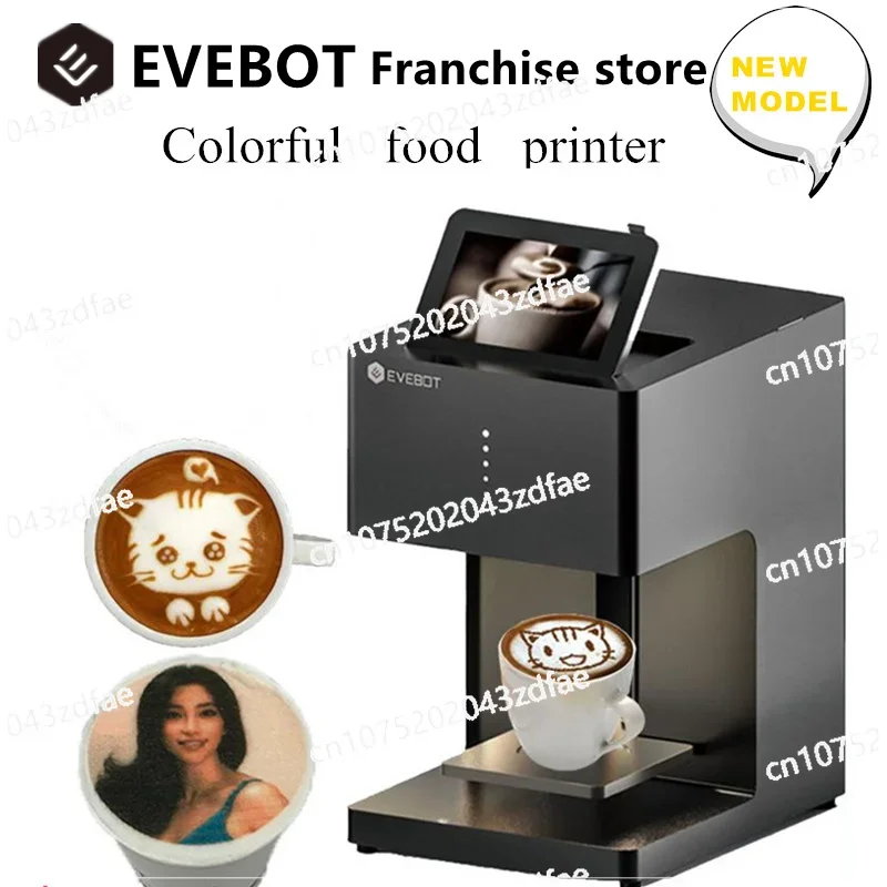 EVEBOT 3d Latte Art Coffee Printer Machine Automatic Beverages Food Selfie With WIFI Connection Printing Edible Ink Cartridges