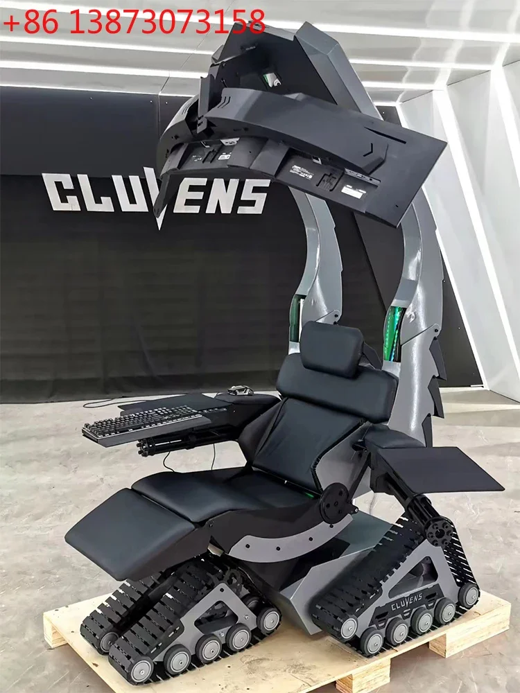 Cluvens Gatling tank e-sports space capsule integrated computer game compartment tables and chairs zero gravity comfort