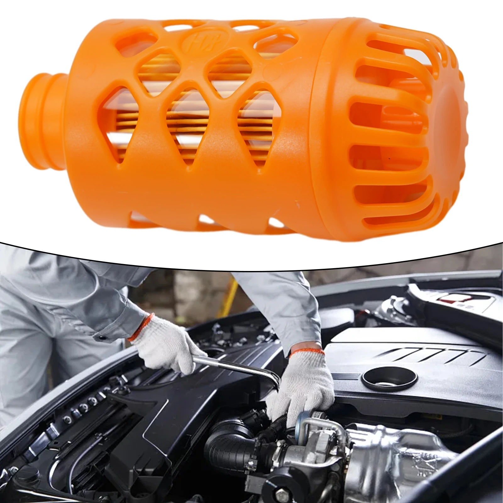 Clean Air Supply to Your 25mm Air Diesel Parking Heater with Orange Intake Filter Enhance Performance and Durability