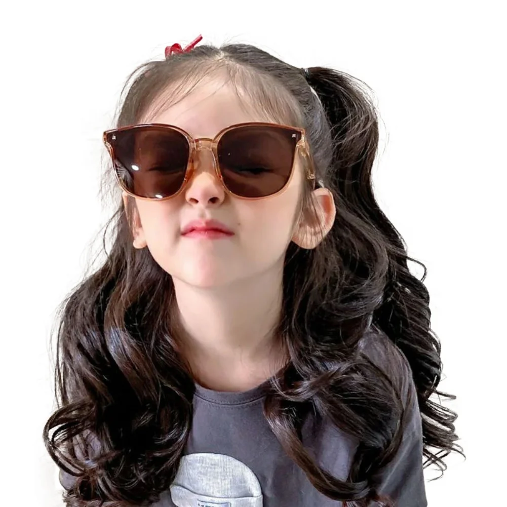 Children\'S Wig Girls Strap Ponytail Medium Long Curly Hair With Big Wave Braid Baby Kids Wig Piece Headwear Hair Accessories