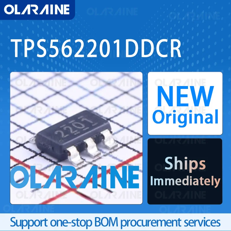 

10/50/100Pcs TPS562201DDCR SOT-23-6 original ic chip Switching regulators RoHS Voltage 7 V Current 2 A 1 Output Frequency 580kHz