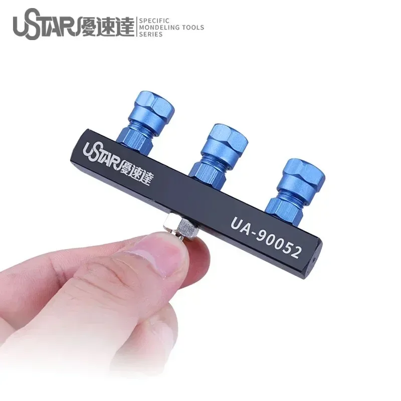 Ustar Assembly Model Building Tools DIY Accessories for Air Pump Airbrush UA-90052 Spray Special Fork 1in3 Metal Connector