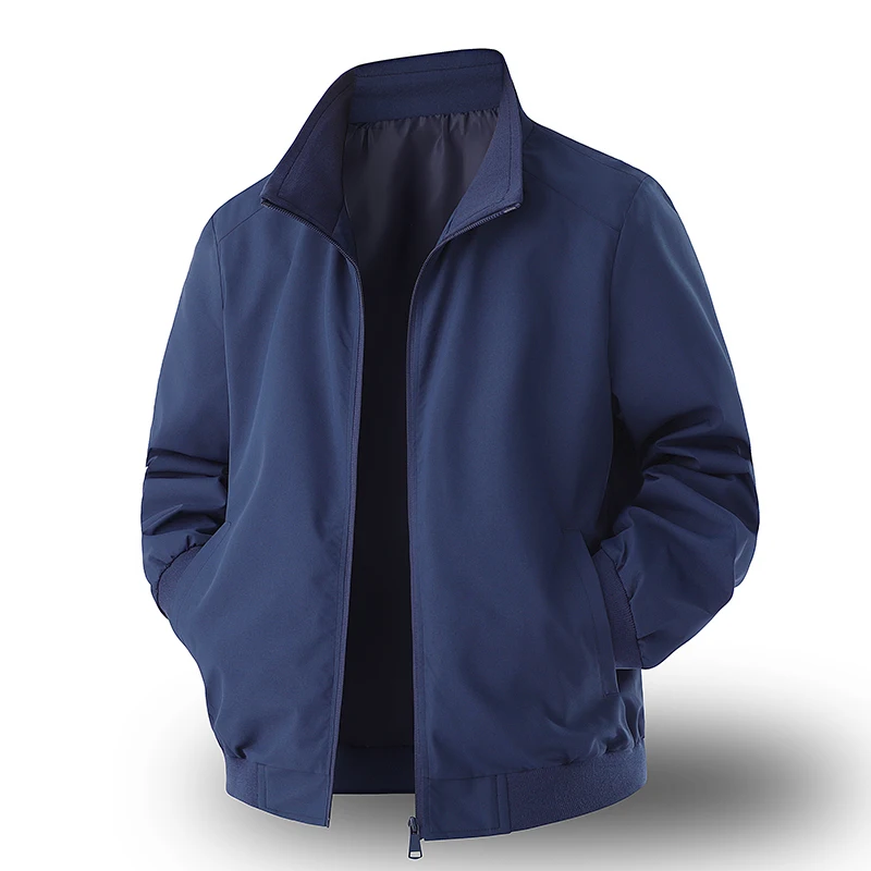 

Men's New Trendy Stand Up Collar Jacket for Spring and Autumn Versatile American Jacket Waterproof New Casual Windproof Blazer