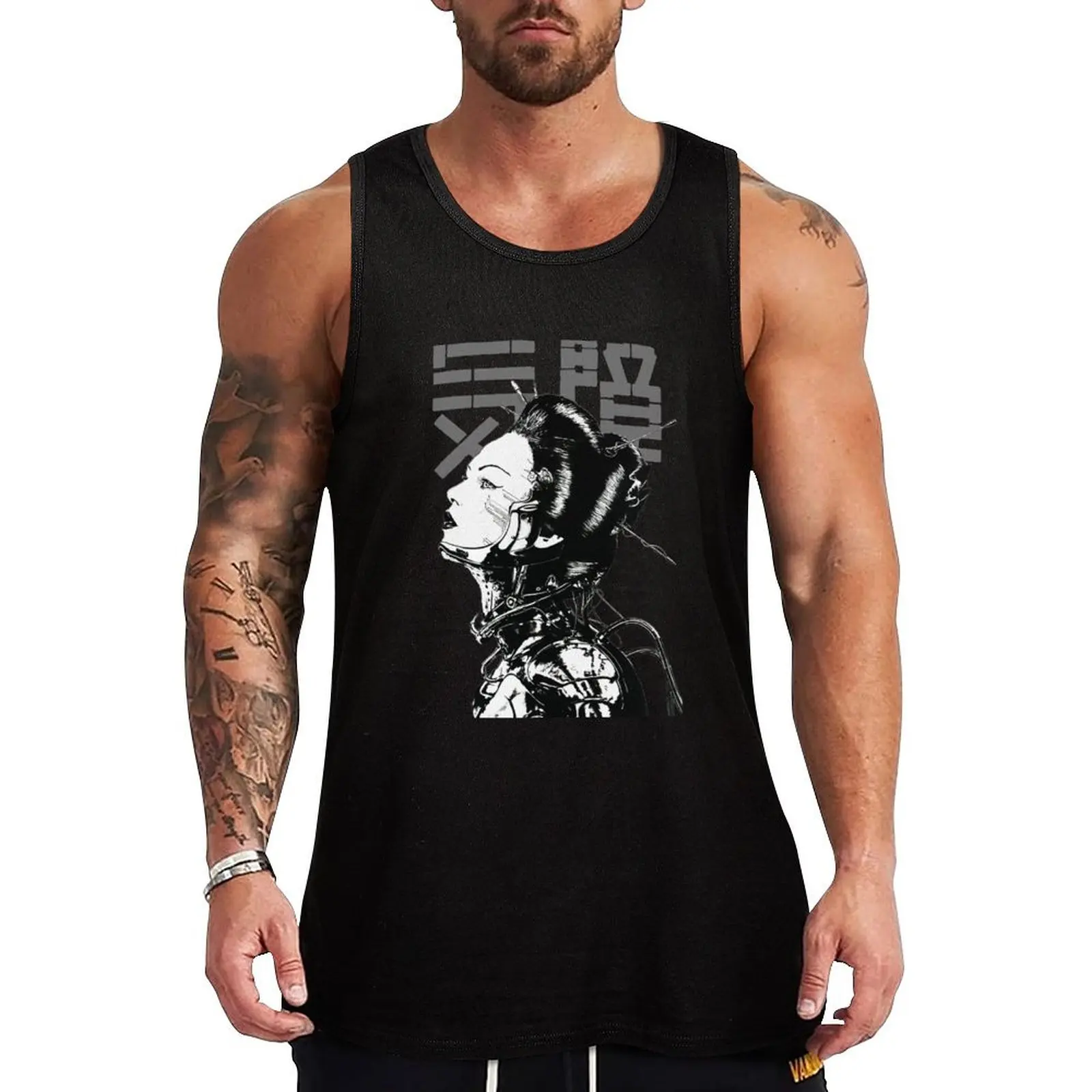 Cyberpunk Girl Vaporwave Aesthetic Tank Top Simple Solid Tank Top Sleeveless Casual Daily Shirt