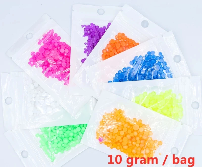 Luminous AB Colors Noctilucent Glitter Rhinestones Non Hotfix Neon Rhinestone Glass Strass Fluorescence Nail Art Decorations