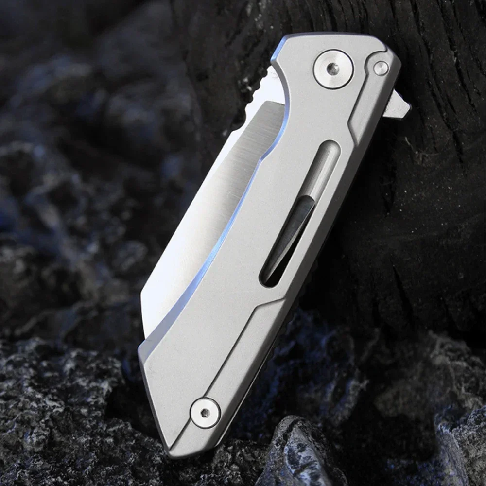 Folding Knife High Quality D2 Drop Point Blade 420 Steel Handle Outdoor Camping Hunting Utility EDC Knife Multi-Tool Gift Box