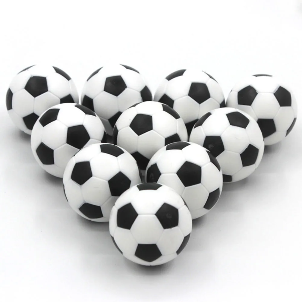 

10 PCS Resin Table Foosball Replacement Mini Football for Tabletop Soccer Games Decorative Accessories Vivid