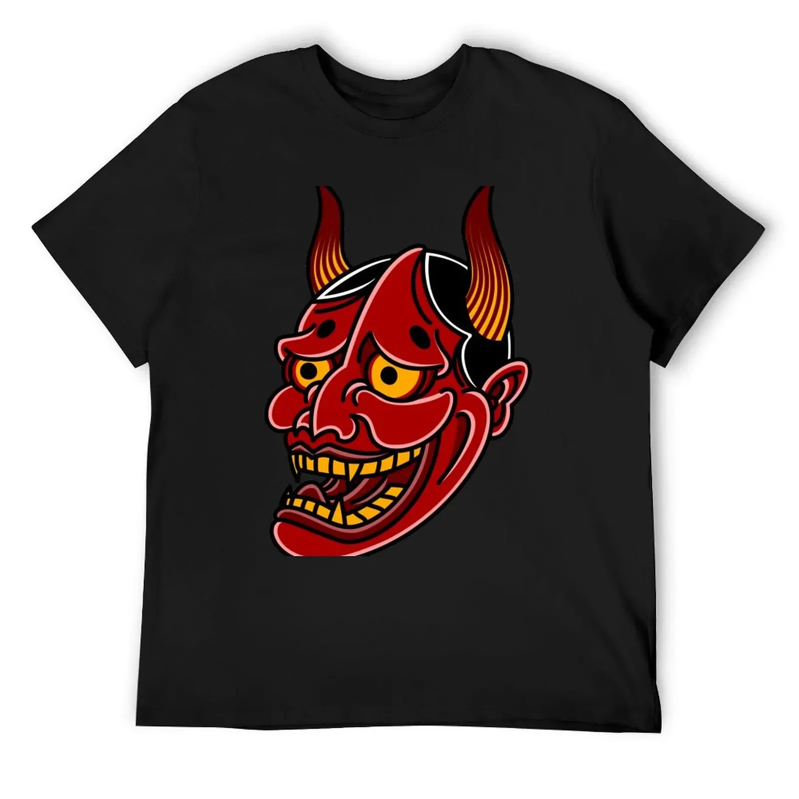 Salty-Dog Japanese Hannya Demon Noh Theater Mask T-Shirt cotton graphic tees sweat Blouse custom shirt T-shirts for men cotton