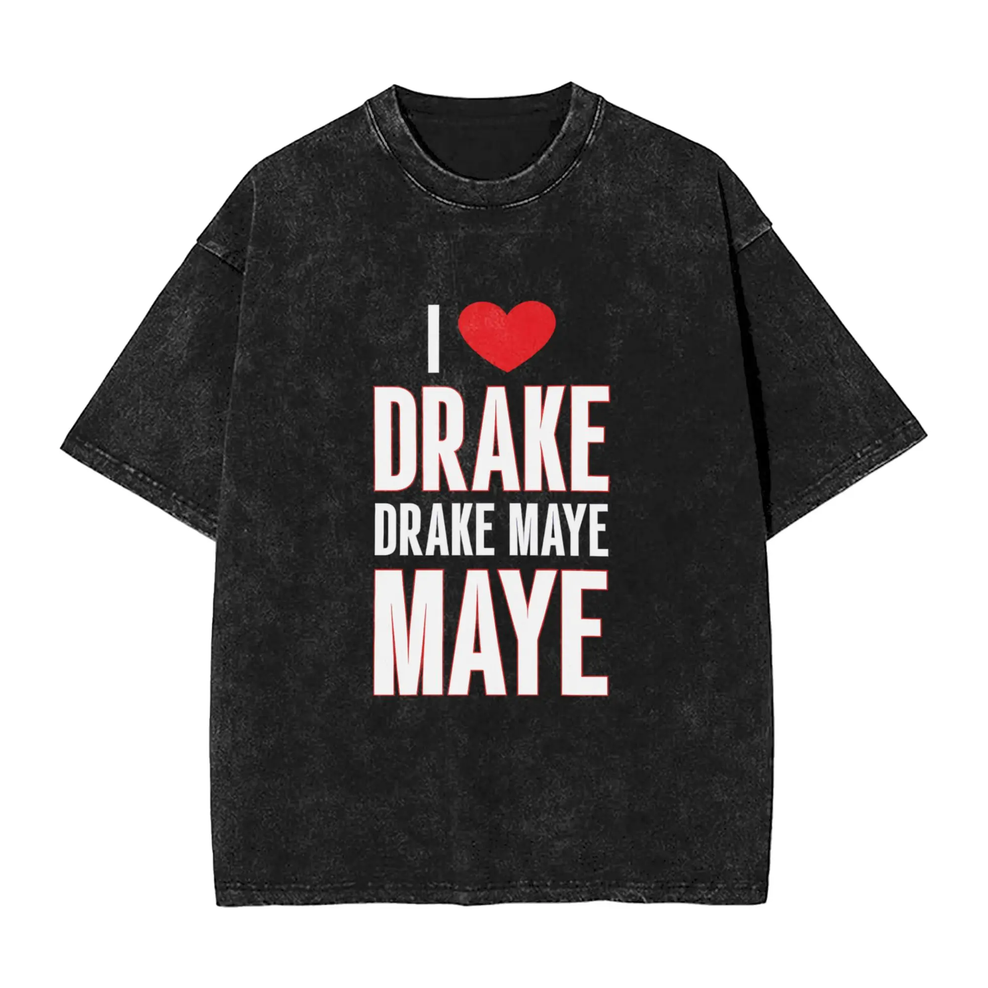 

Мужские футболки I Love Drake Maye, забавная футболка с короткими рукавами и круглым вырезом, хлопковые новые топы