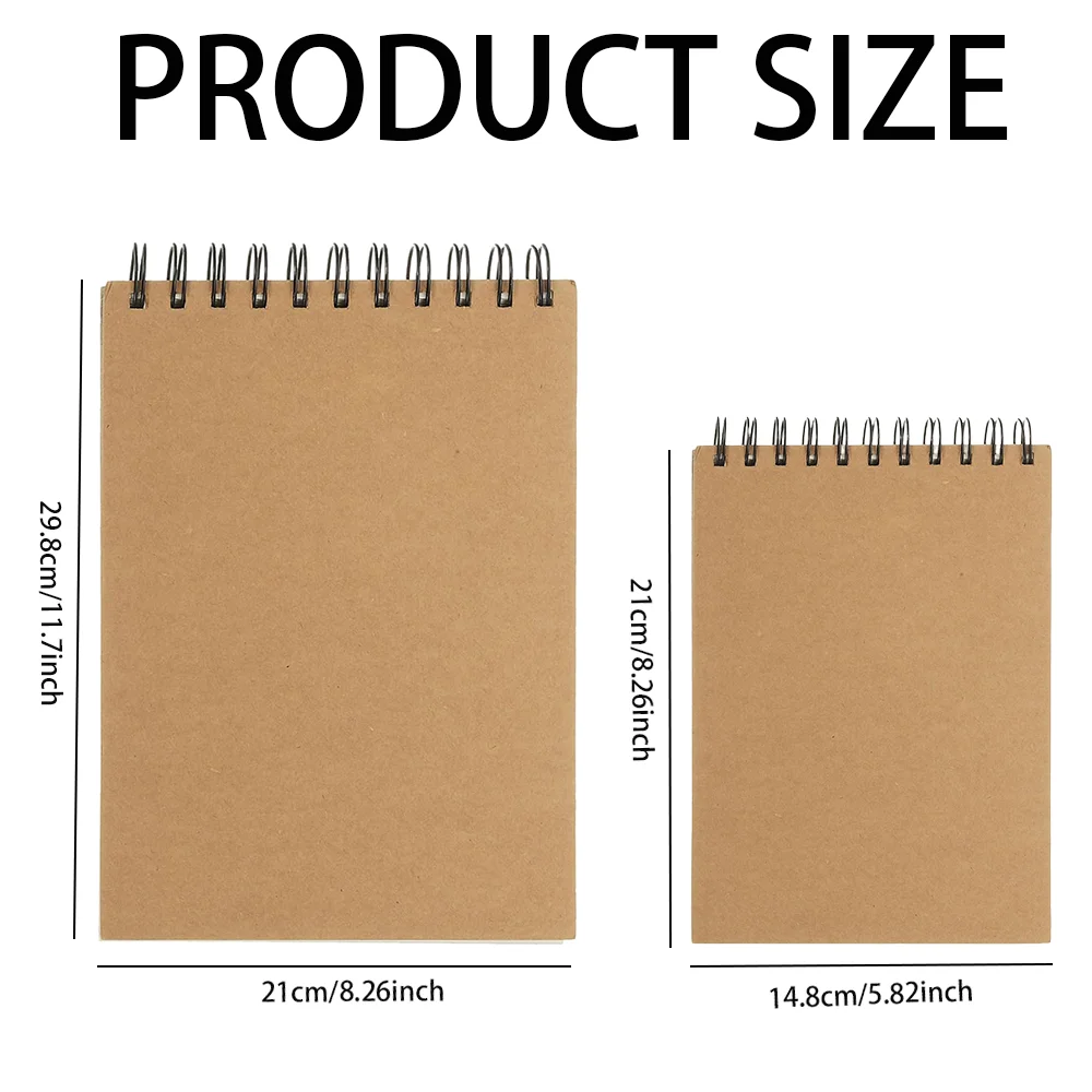 Sketch Book, 100 Sheets Each, 60lb (100gsm), Acid-Free, Artist Sketchbook, Drawing Pad for Adults & Students