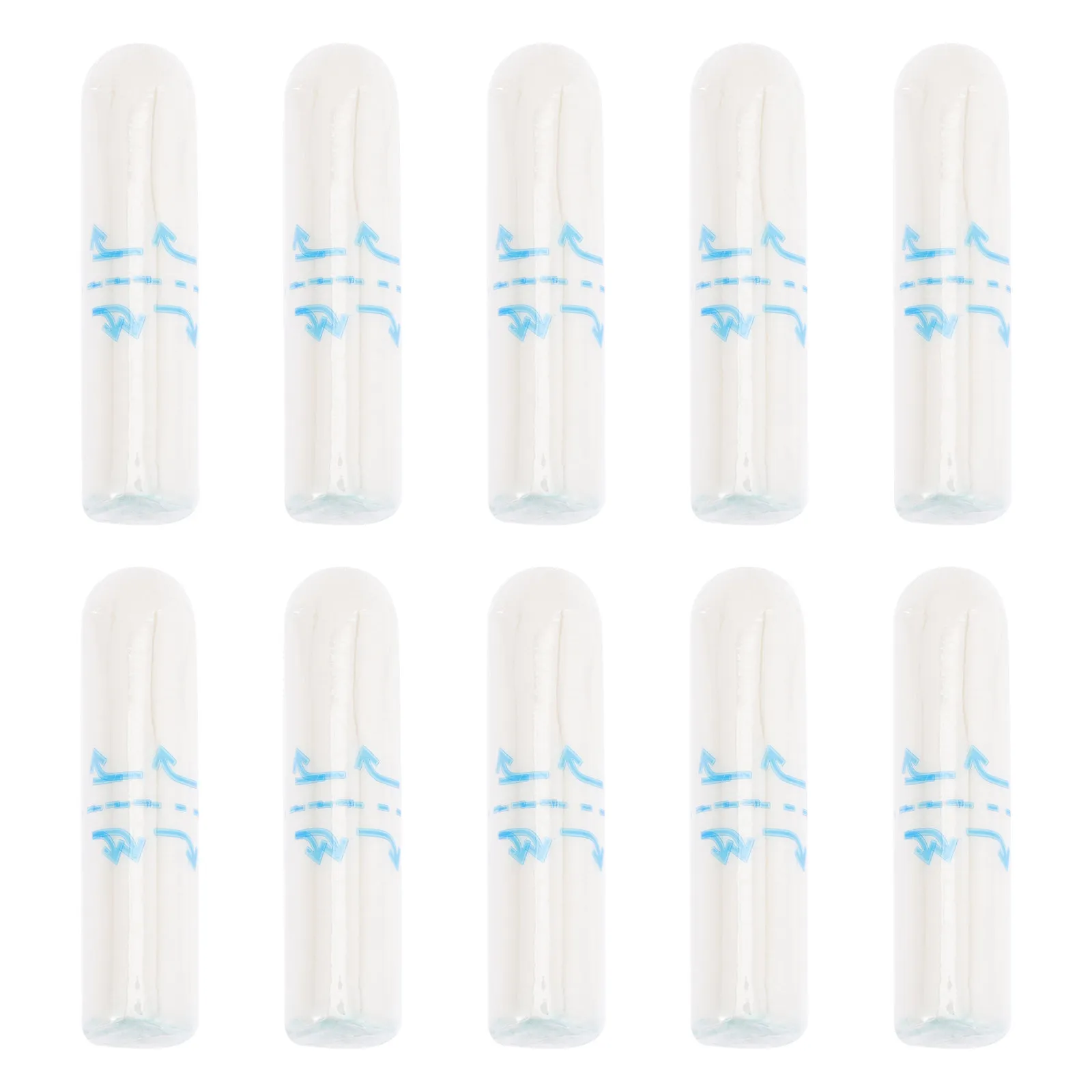 50Pcs Sanitary Tampon Cotton Finger Push- Easy Use Breathable Menstrual Tampon Women Supplies Travel Convenience