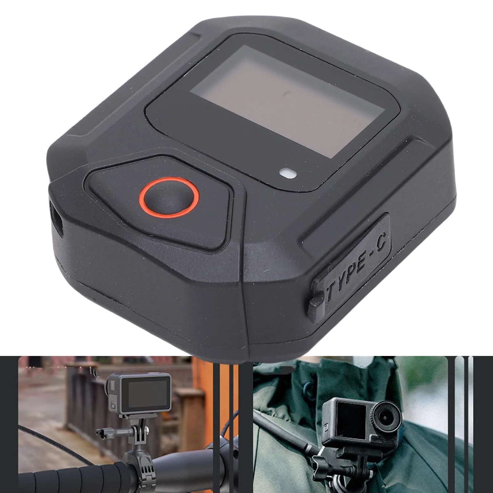 

Action Camera Remote Controller Lightweight Action Camera Wireless Remote Control USB C Charging for Outdoor Sports