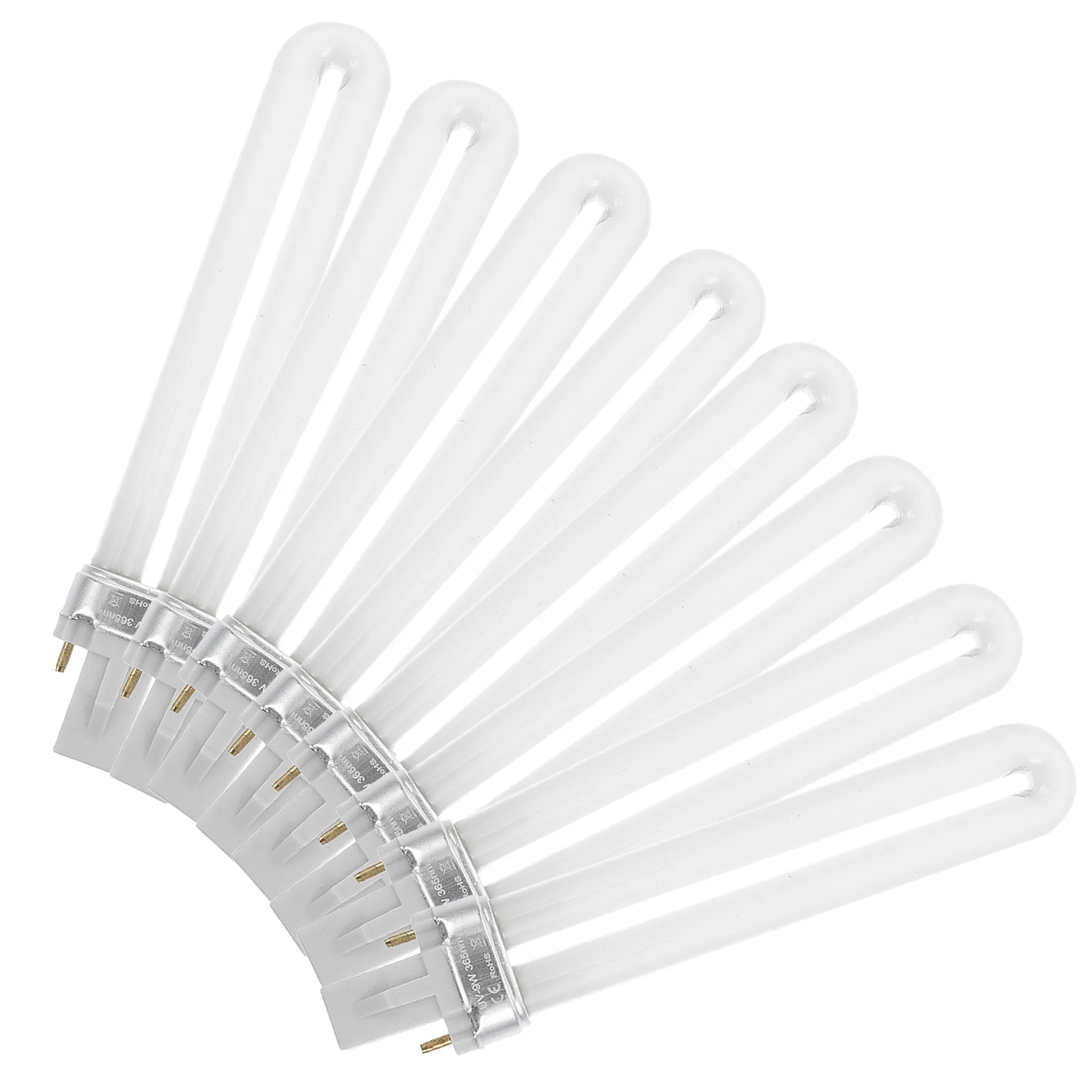 8Pcs Nail art Maschine Lampe Rohr Sanfte Haut Sicher Uv LED Polnischen Trockner Nagel Lampe Rohr Maniküre Licht