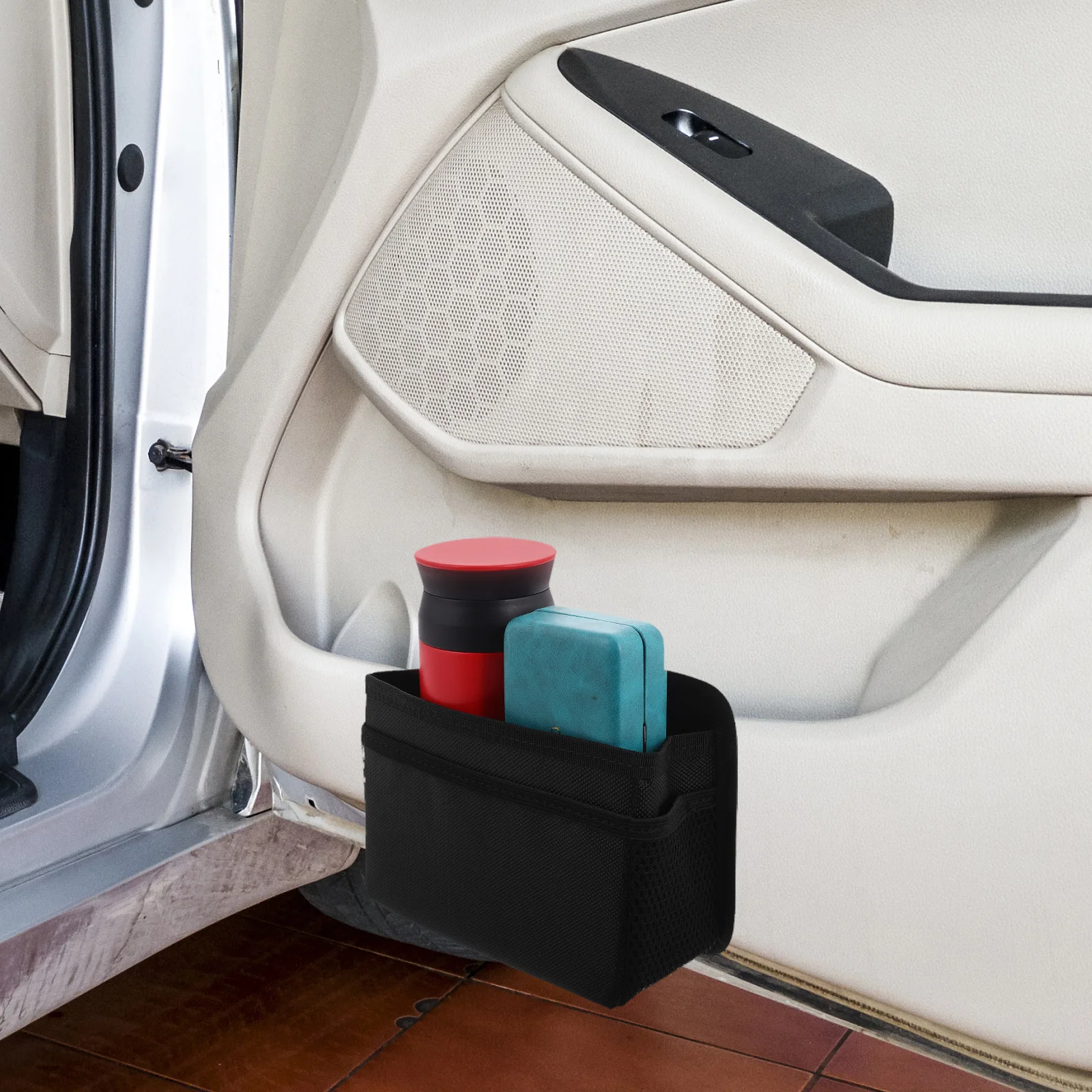Car Trash Can Foldable Back Seat Organizer Bag Storage Box For Vehicle Interior Hanging Pouch Auto Garbage Bin Oxford Cloth Car
