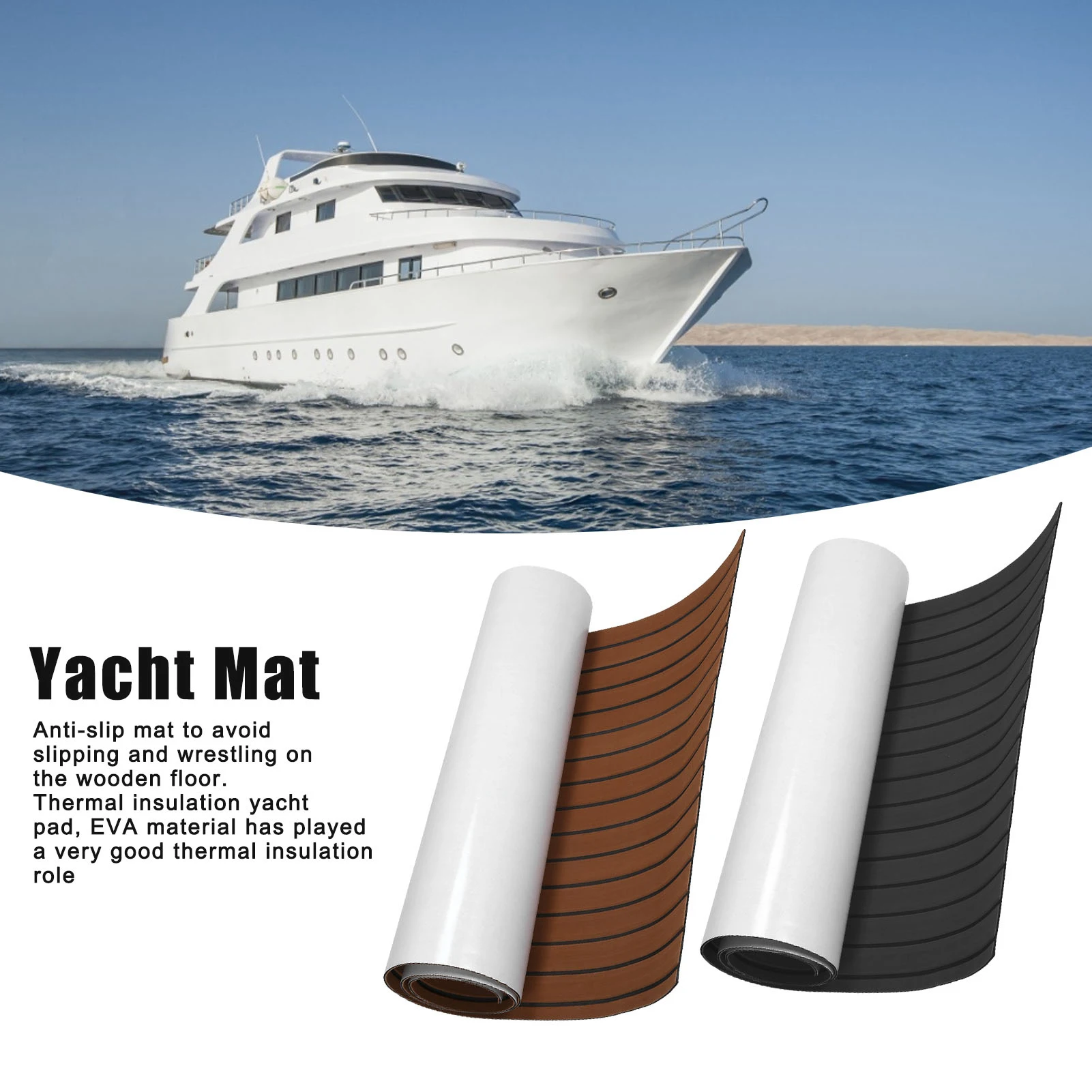 

240x90cm V- Yacht Mat Anti Slip Insulation Deck Sheet Pad for Board Floor Yacht Anti Slip Yacht Mat Yacht Sheet Yacht Mat