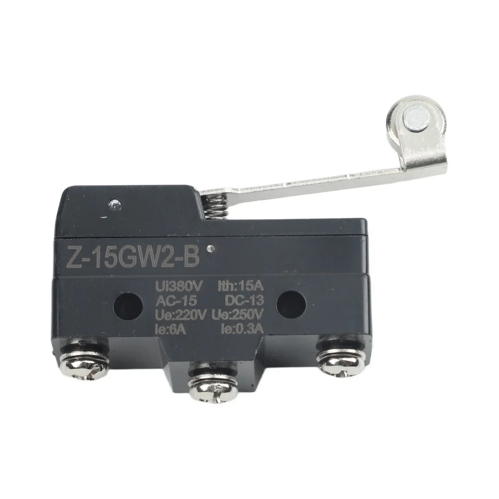 For Control Applications 52mm High SPDT Roller Lever Long for service Life Limit Switch High Temperature Resistance 220V 15A