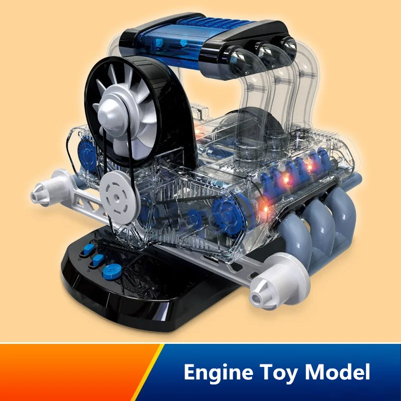 Toy Circuit Science Kit DIY Assembly Electric Educational F6 Engine Model Can Be Used To Assemble puzzle Toys