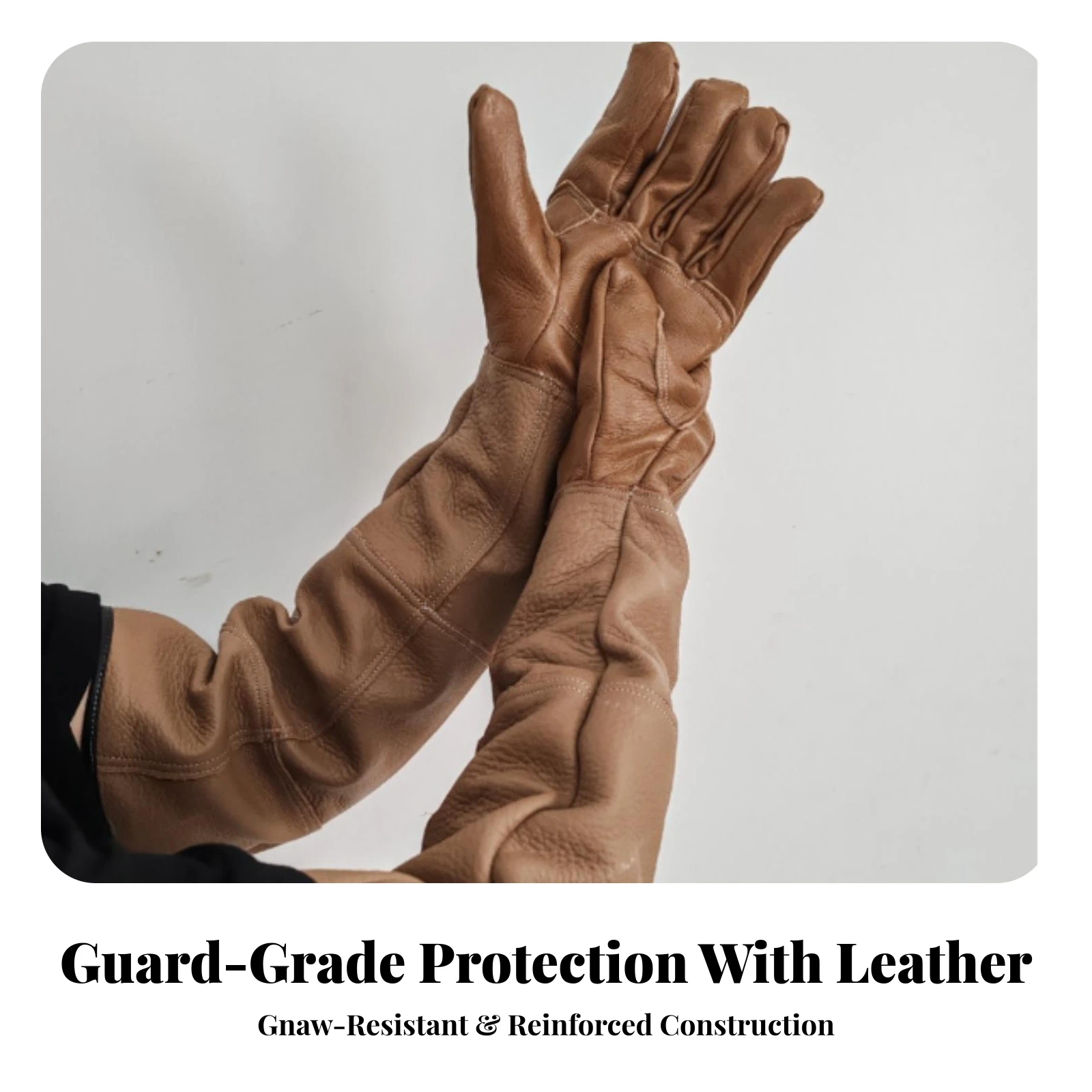 قفازات جلدية كاملة الأصابع من  - مراجعة Garden Gloves وسعره