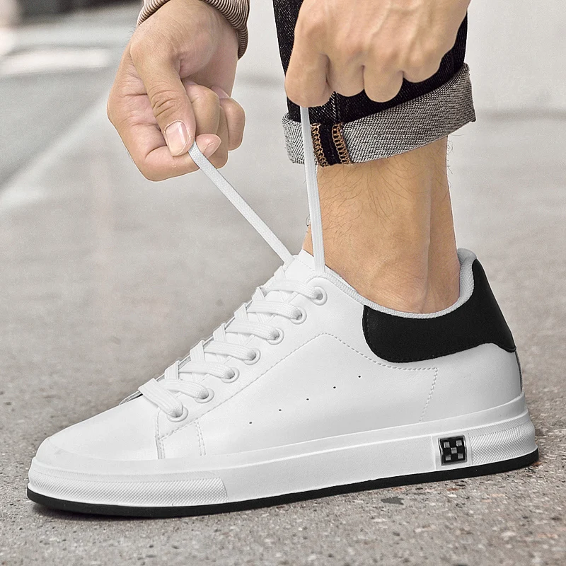Elevator Shoes Men 6cm 8cm 10cm Lifting Board Shoes White Platform Male Sneakers Hidden Height Increase Sports Casual Shoes 2025