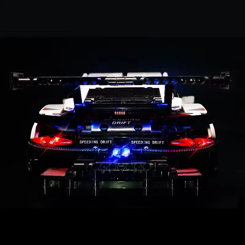 RC DIY LED Light Kit For LEGO 42096 Technical RSR Sports Car  ( Only LED Light,Without Blocks Model)