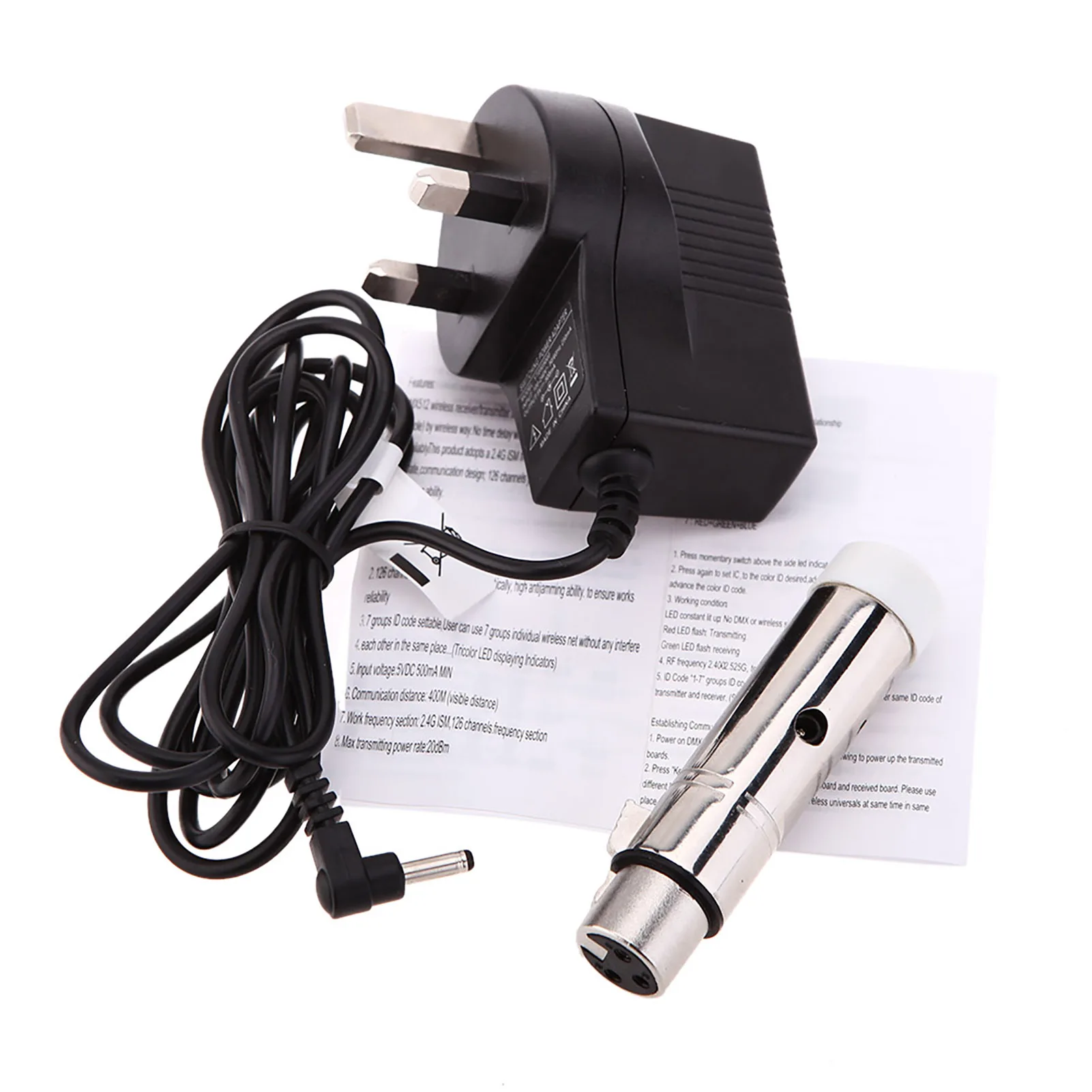 

Lixada 2.4G ISM DMX512 Wireless Female XLR Receiver LED Lighting for Stage PAR Party Light Commercial Lighting DMX512 Receiver