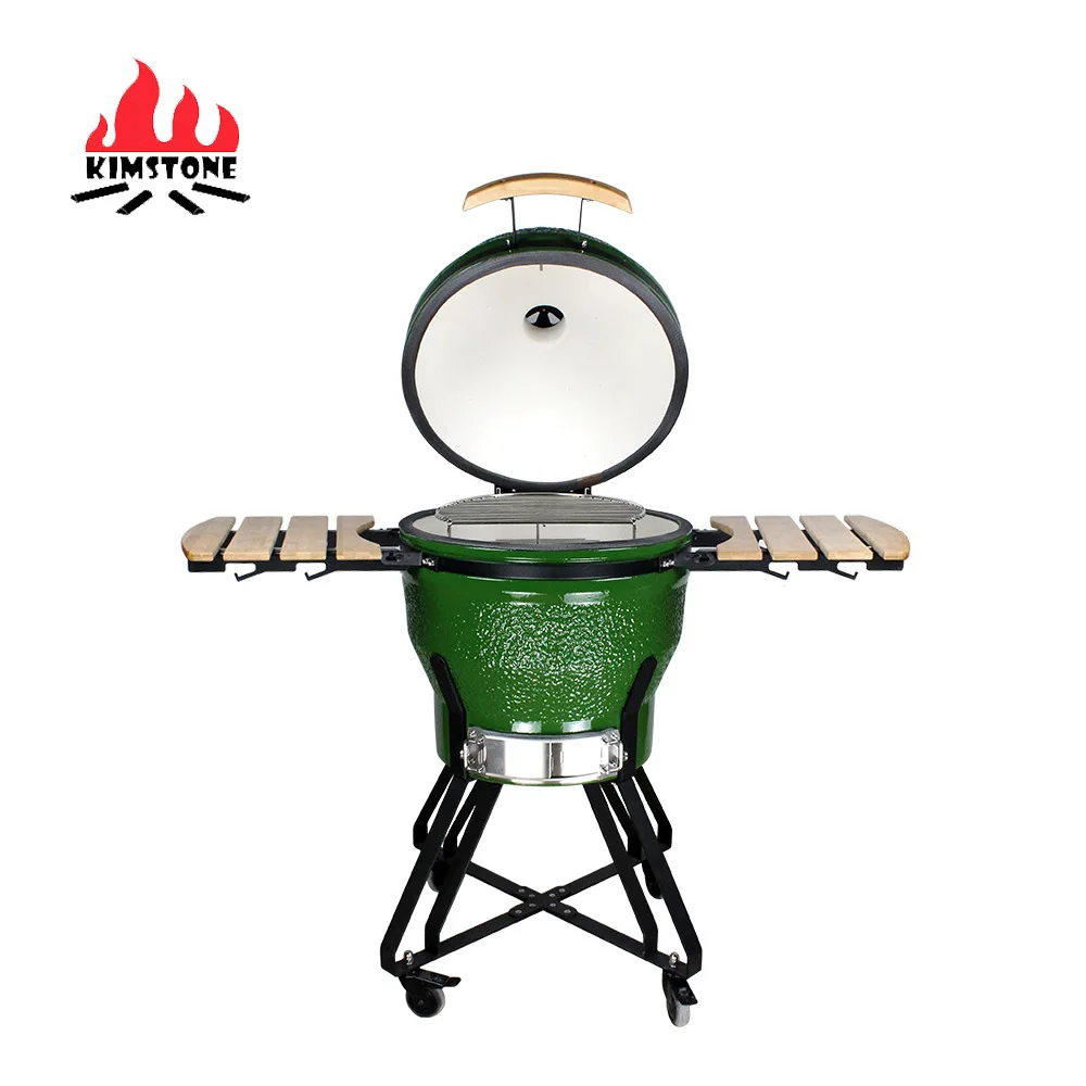 Outdoor barbecue grill Charcoal stove Household clay ceramic 22 inch outdoor ceramic barbecue grill Smoke stove Commercial