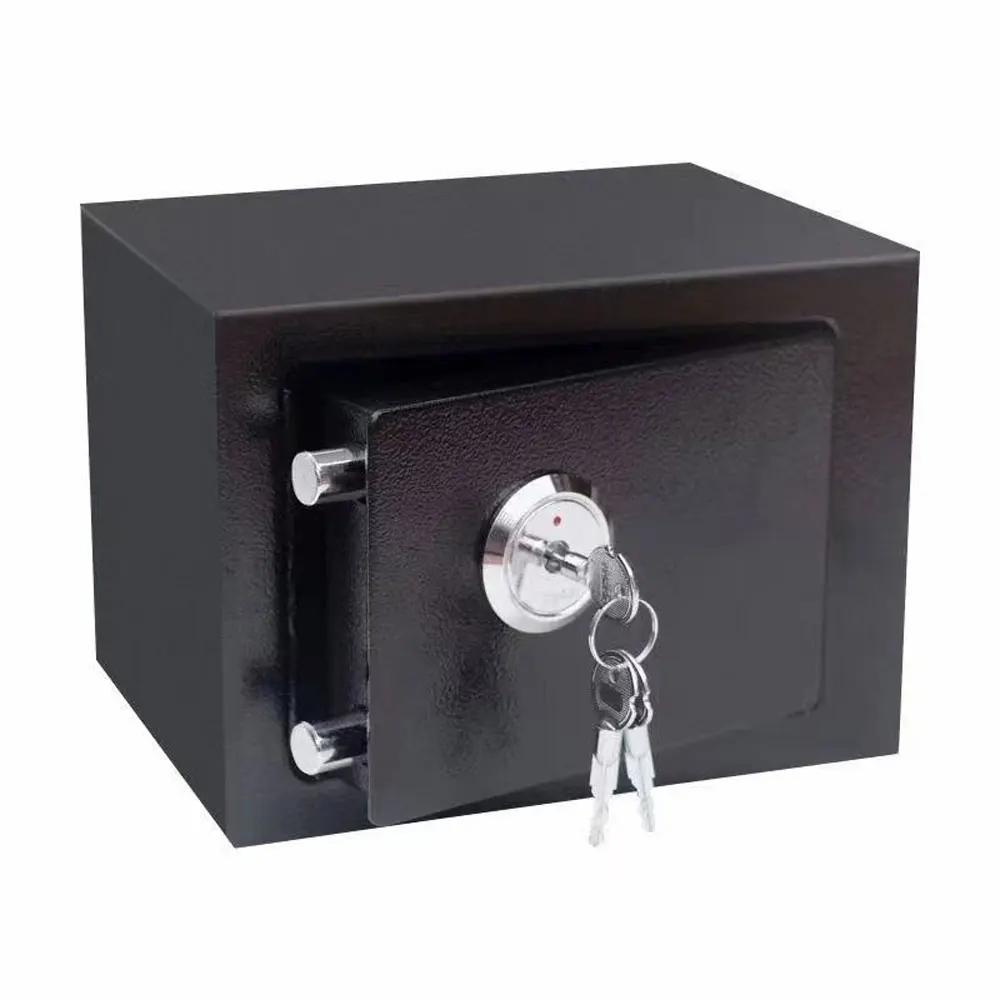 Professional And Durable Strong Jewelry Home Hotel Lock Keypad Black Safety Security Box Depository Drop Cash Safe Box