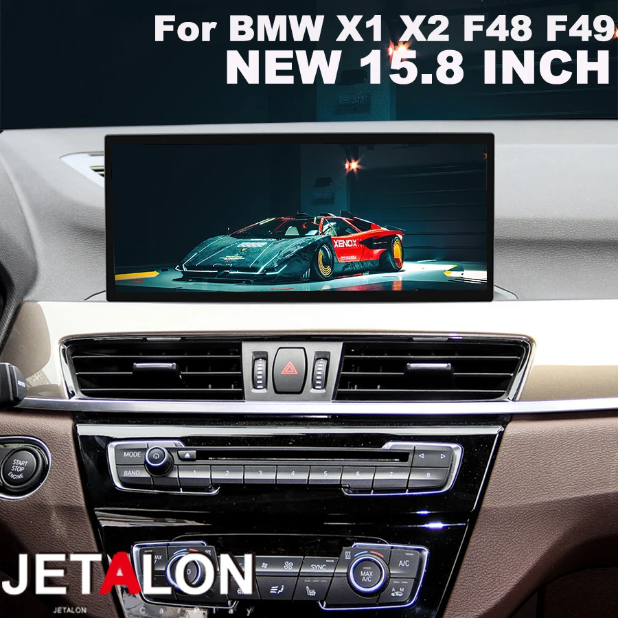 

15,8-дюймовый сенсорный экран для BMW X1 X2 F48 F49 F39 2016-2018 NBT EVO, Android 15, автомобильная мультимедийная система с GPS и CarPlay, монитор-плеер