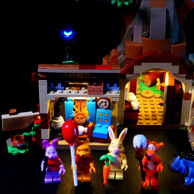 Kit luci a LED fai da te RC per LEGO 21326 Winnie The Pooh Tree House (solo luce a LED, senza modello di blocchi)