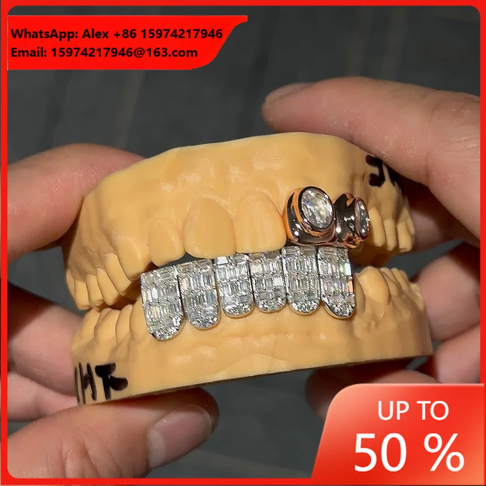 Emerald Braces Grill Teeth Grillz European And American Cross-border Hot Selling Grill GRILLZ