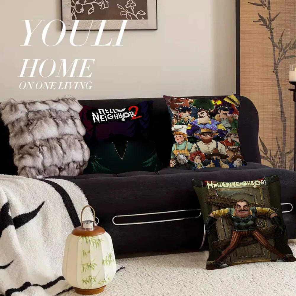 لعبة مرحبا N-NEIGHBOR وسادة هدية ديكور غرفة المكتب المنزلي وسادة غرفة نوم أريكة غطاء وسادة السيارة كيس وسادة #1