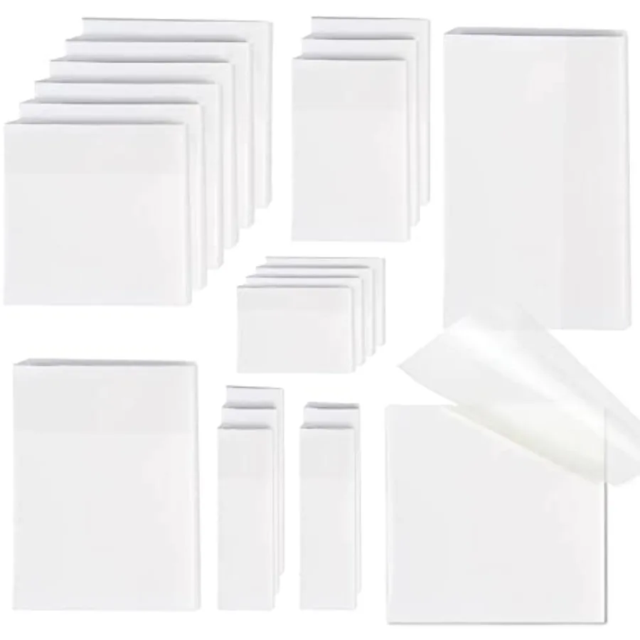 

1000 PCS] Sticky Notes, 6 Sizes Clear Sticky Notes Pads, Waterproof Self-Adhesive Translucent Sticky Notes for Annotating Books