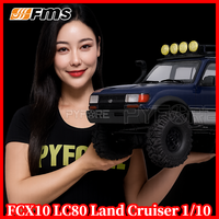 FMS FCX10 LC80 Pro RTR Land Cruiser 1/10 Brushless RC cars for adults Electric Remote Control Car Rock RC Crawler kids toys