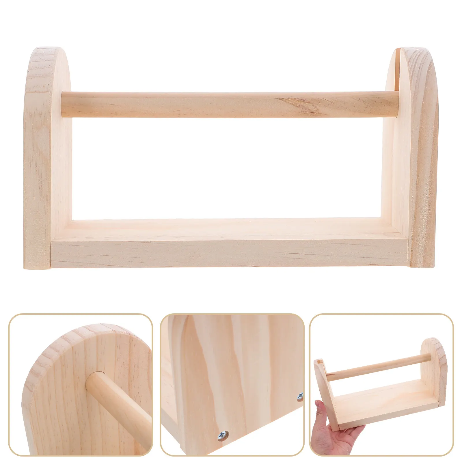 

Настольный деревянный держатель для скотчей и лент: органайзер для крафт-лент, маскирующих лент и клейких рулонов, для аккуратной организации рабочего пространства, декоративный элемент для стола