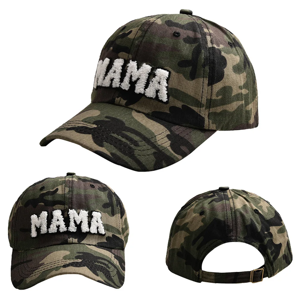 Letter MAMA MINI Embroidered Baseball Cap Outdoor Casual Sun Protection Parent-Child Caps Monther\'s Day Gifts for Mom Kids Gifts