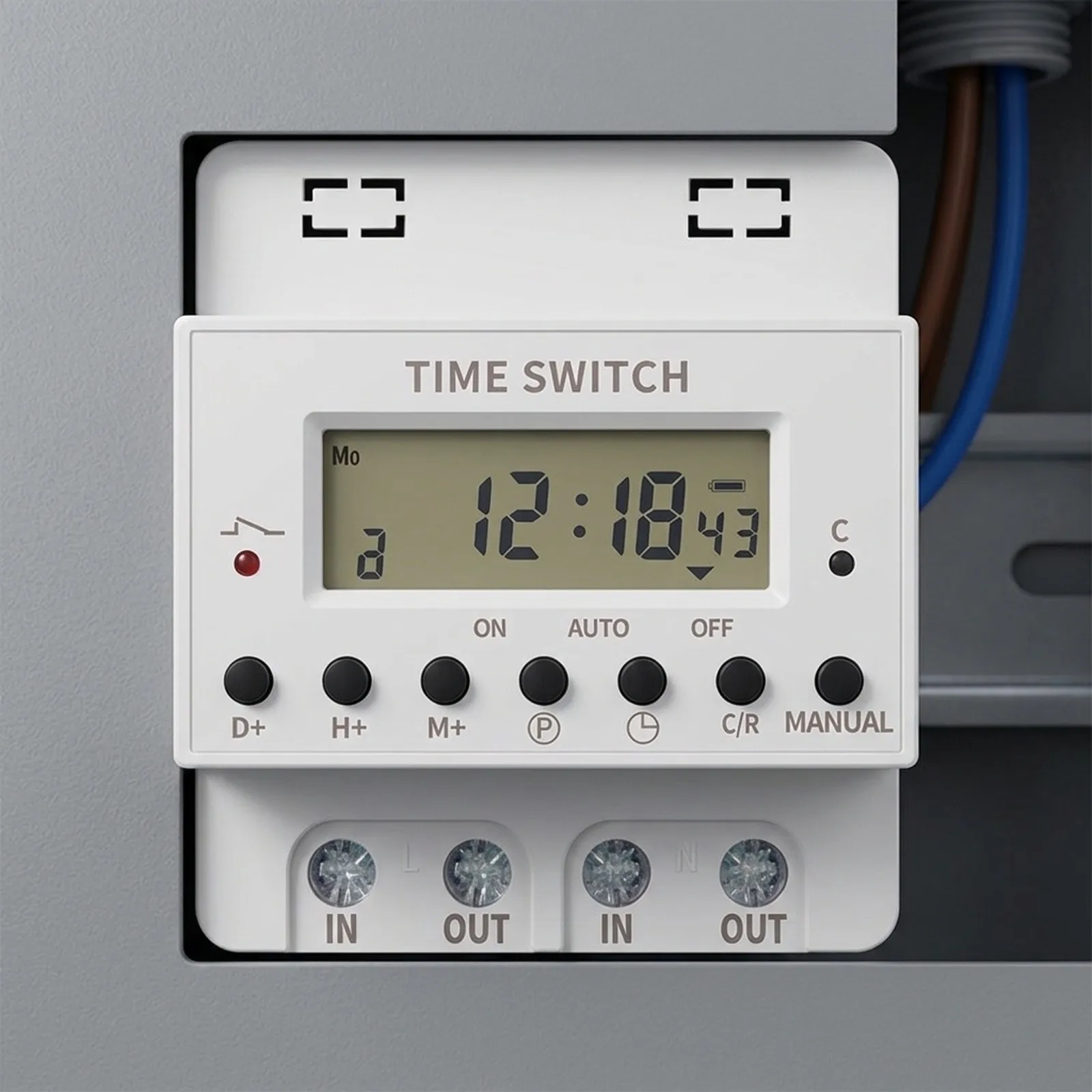 Control Programmable Timer Switch 220V Digital Timer Safe Switch White Circuit Breakers Fuses Accessories Control