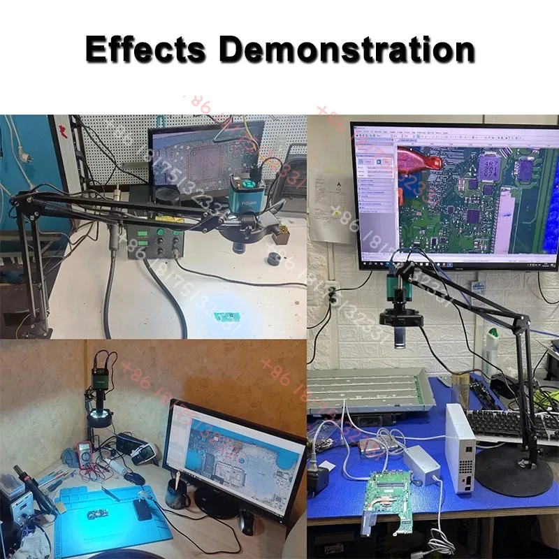 YIZHAN 4K 48MP HD Electronic Digital Microscope For Soldering  USB IMX327 Chip Industrial  150X Lens for PCB Repair view 6